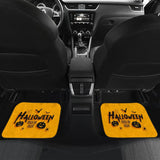 Black Orange Trick or Treat Halloween Car Floor Mats 212203 - YourCarButBetter