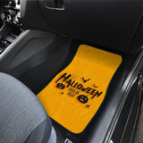 Black Orange Trick or Treat Halloween Car Floor Mats 212203 - YourCarButBetter