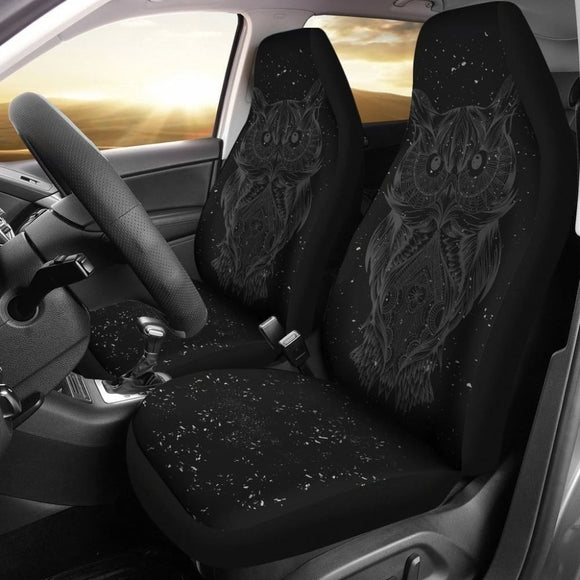 Black Owl Car Seat Covers 094209 - YourCarButBetter
