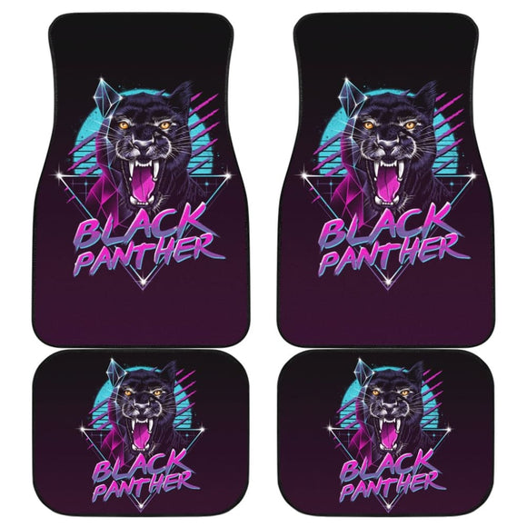 Black Panther Purple Awesome Poly Car Floor Mats 212601 - YourCarButBetter