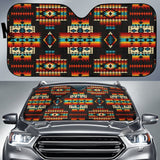 Black Pattern Native Auto Sun Shades 093223 - YourCarButBetter