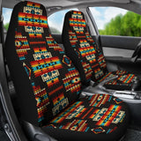 Black Pattern Native Car Seat Covers 093223 - YourCarButBetter