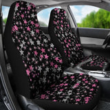 Black Sky Pink Stars Car Seat Covers 101819 - YourCarButBetter