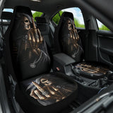 Black Themed Gothic Skull Grim Reaper Car Seat Covers 210201 - YourCarButBetter