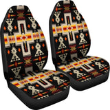 Black Tribe Design Native American Car Seat Covers 093223 - YourCarButBetter
