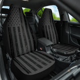 Black USA American Flag Car Seat Covers 210901 - YourCarButBetter