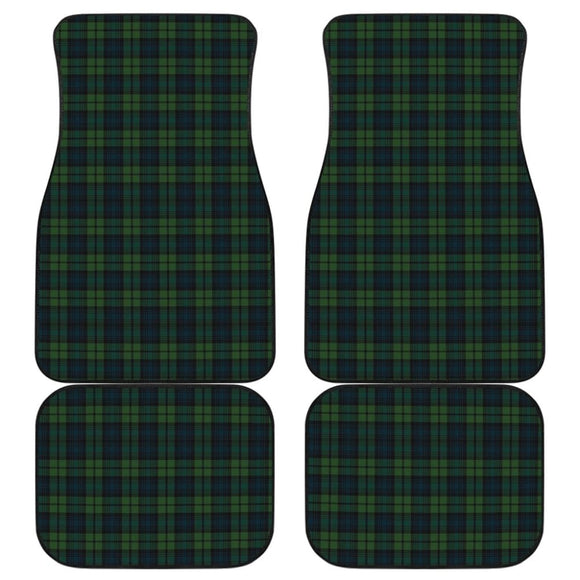 Black Watch Plaid Tartan Car Floor Mats 210201 - YourCarButBetter