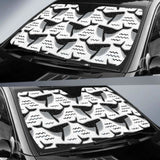 Black Whale Pattern Car Auto Sun Shades 085424 - YourCarButBetter