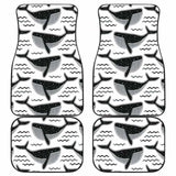 Black Whale Pattern Front And Back Car Mats 102802 - YourCarButBetter