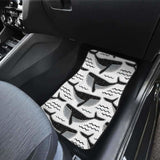 Black Whale Pattern Front And Back Car Mats 102802 - YourCarButBetter