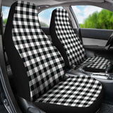 Black White Buffalo Plaid Car Seat Covers 105905 - YourCarButBetter