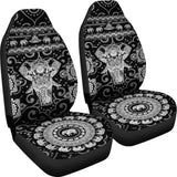 Black & White Elephant Car Seat Covers 101819 - YourCarButBetter