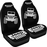 Black White Jeep Offroad Wobble Car Seat Covers Custom 1 211901 - YourCarButBetter