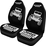 Black White Jeep Offroad Wobble Car Seat Covers Custom 1 211901 - YourCarButBetter