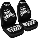Black White Jeep Offroad Wobble Car Seat Covers Custom 2 211901 - YourCarButBetter