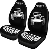 Black White Jeep Offroad Wobble Car Seat Covers Custom 2 211901 - YourCarButBetter