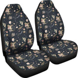 Black With Boho Dreamcatcher Pattern Car Seat Covers 102918 - YourCarButBetter