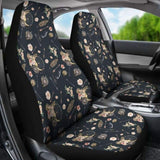 Black With Boho Dreamcatcher Pattern Car Seat Covers 102918 - YourCarButBetter