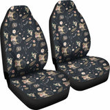 Black With Boho Pattern Car Seat Covers 105905 - YourCarButBetter