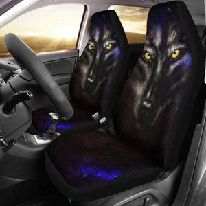 Black Wolf Car Seat Covers 183328 - YourCarButBetter