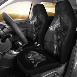 Black Wolf Car Seat Covers Amazing 200904 - YourCarButBetter