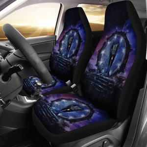 Black Wolf Galaxy Native Car Seat Covers 093223 - YourCarButBetter