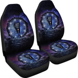 Black Wolf Galaxy Native Car Seat Covers 093223 - YourCarButBetter