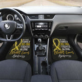 Bladder Cancer No One Fights Alone Car Floor Mats 210101 - YourCarButBetter