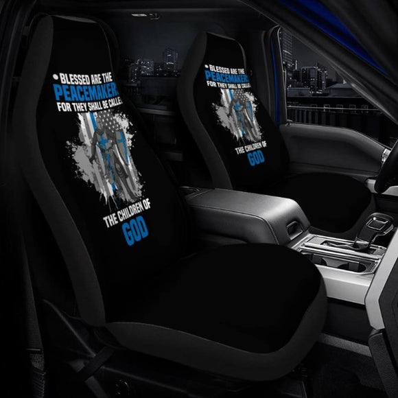 Blessed Are The Peacemakers The Children Of God Police Car Seat Covers 101819 - YourCarButBetter