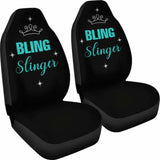 Bling Slinger Car Seat Covers Teal 105905 - YourCarButBetter