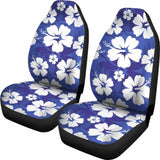 Blue Aloha Flowers Car Seat Covers 153908 - YourCarButBetter