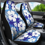 Blue Aloha Flowers Car Seat Covers 153908 - YourCarButBetter