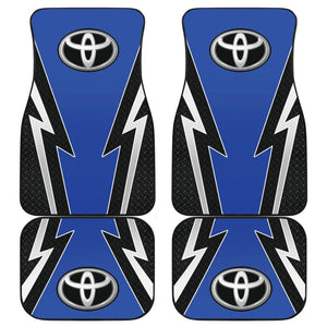 Blue And Black Toyota Amazing Style Car Floor Mats Custom 1 210601 - YourCarButBetter