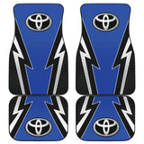 Blue And Black Toyota Amazing Style Car Floor Mats Custom 1 210601 - YourCarButBetter