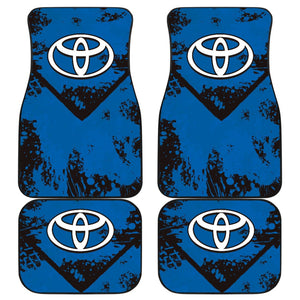 Blue And Black Toyota Amazing Style Car Floor Mats Custom 3 211001 - YourCarButBetter