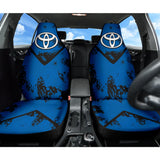 Blue And Black Toyota Amazing Style Car Seat Covers Custom 3 211001 - YourCarButBetter