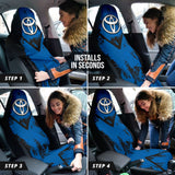 Blue And Black Toyota Amazing Style Car Seat Covers Custom 3 211001 - YourCarButBetter