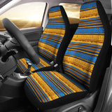 Blue And Gold Aztec Design Car Seat Cover 174510 - YourCarButBetter