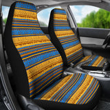 Blue And Gold Aztec Design Car Seat Cover 174510 - YourCarButBetter