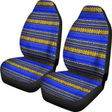 Blue And Yellow Aztec Design 174510 - YourCarButBetter