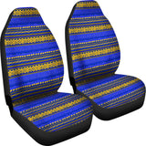Blue And Yellow Aztec Design 174510 - YourCarButBetter
