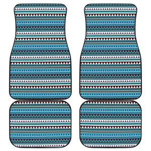 Blue Aztec Pattern Car Floor Mats 211001 - YourCarButBetter