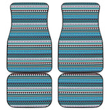 Blue Aztec Pattern Car Floor Mats 211001 - YourCarButBetter