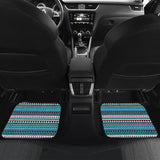 Blue Aztec Pattern Car Floor Mats 211001 - YourCarButBetter