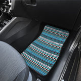 Blue Aztec Pattern Car Floor Mats 211001 - YourCarButBetter