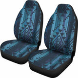 Blue Boho Aztec Streaks Car Seat Covers 110424 - YourCarButBetter