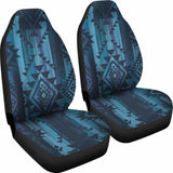 Blue Boho Aztec Streaks Car Seat Covers 110424 - YourCarButBetter