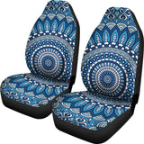 Blue Boho Mandala Car Seat Covers 093223 - YourCarButBetter