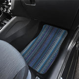 Blue Boho Stripes Cl Car Floor Mats 094209 - YourCarButBetter