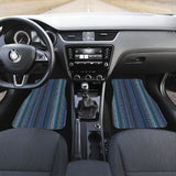 Blue Boho Stripes Cl Car Floor Mats 094209 - YourCarButBetter